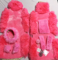 2x Barbie Style Pink Fluffy Car Seat Covers +