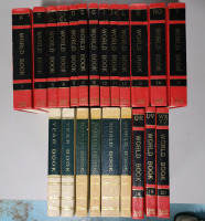 Vintage 1960s World Book Encyclopedias , 22 Hard Cover Books