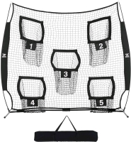 New - ZELUS 7 x 7ft Football Trainer Throwing Net with 5 Throwing Targets