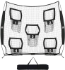New - ZELUS 7 x 7ft Football Trainer Throwing Net with 5 Throwing Targets