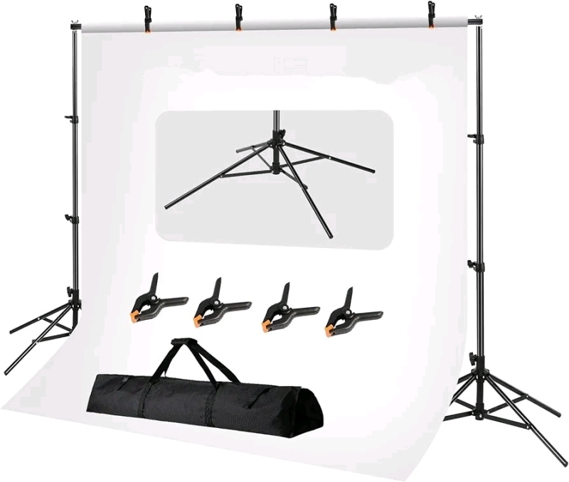Trrose Backdrop Stand - 6.5' x 6.5' - Adjustable