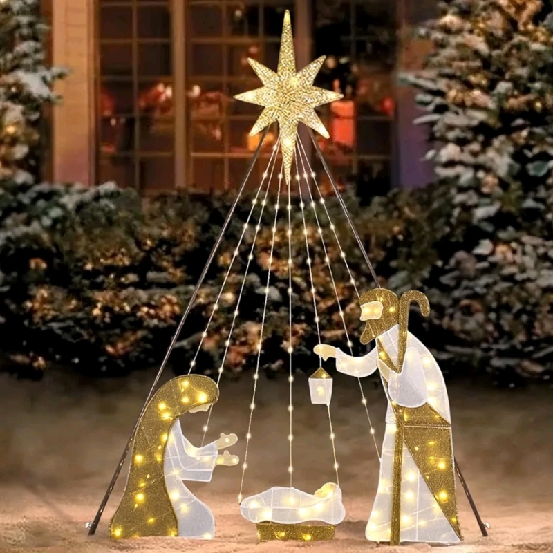 Ginsome 6ft Tall Nativity Scene.