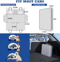 New Back Seat Extender for Dogs, Dog Car Seat Cover Hard Bottom