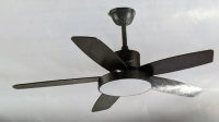 Odufo 52" Ceiling Fan with Wooden Blades.