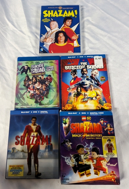 5 DC Superhero Blu-Ray Movies/Series