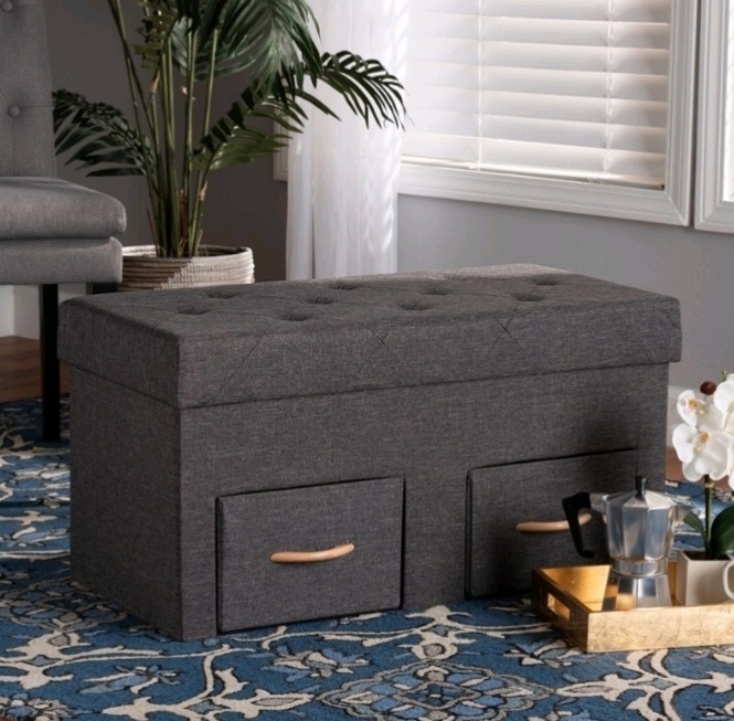 New Storage Ottoman by Braxton Studio