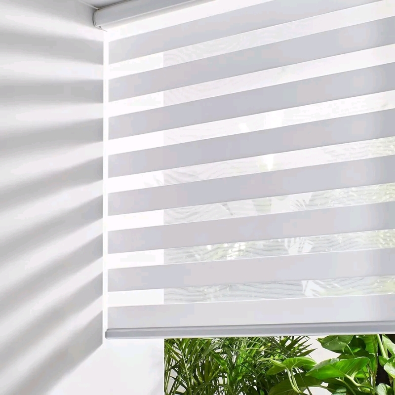 Perislux Cordless Zebra Blinds. 49" by 72"