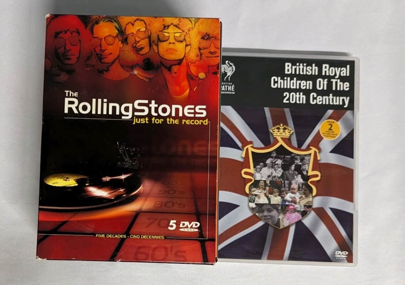 Rolling Stones 5 DVD collection & British Royal Children of the 20th Century DVD