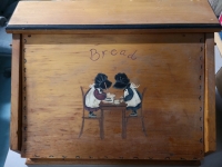Vintage Wooden Bread Box