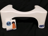 New Simple Squatty Potty - 18x11x7" & Towel Hooks