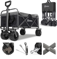 Sekey Heavy Duty Foldable Wagon 38.58"D x 23.23"W x 42.13"H
