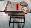 Skilsaw 15amp 10" Table Saw with Base & 7 Saw Blades , Model # 3410 . Tested Working - 2