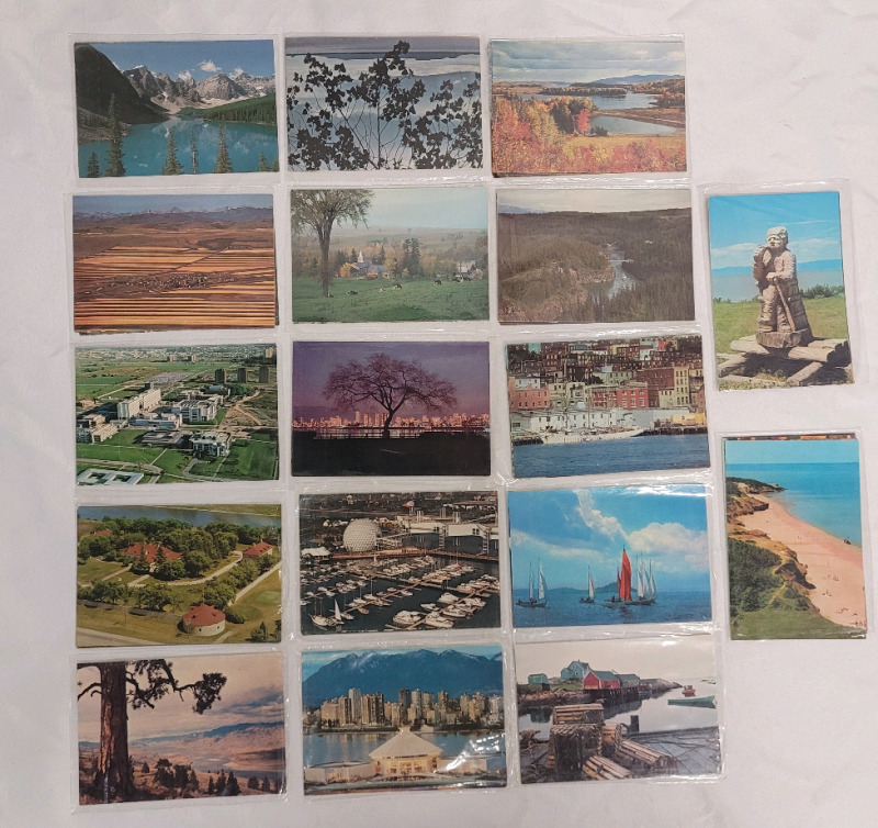 Vintage Canada Post 8 Cent Pre-Stamped Canadian Scenery Postcards , 80+ Postcards