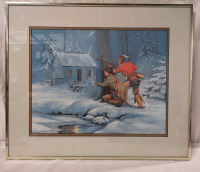 Vintage 1988 Framed Print "Scouting the rebel's lair" - M. Killman With COA