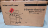 New - MASTER COOK 3 Burner BBQ Propane Gas Grill, Stainless Steel 30,000 BTU - 4