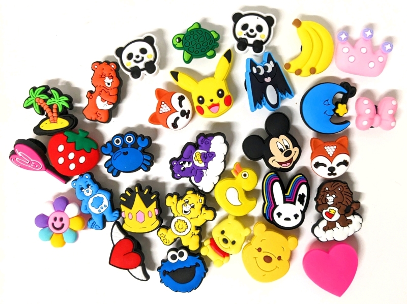 30 New CROCS Charms : Cute, Care Bears +