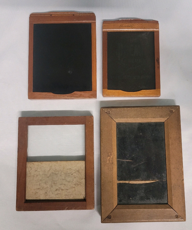 Antique Wood Camera Film Cut Film Holders . Measures 4"&times;5.5" to 5 1/4"&times;7 1/4"