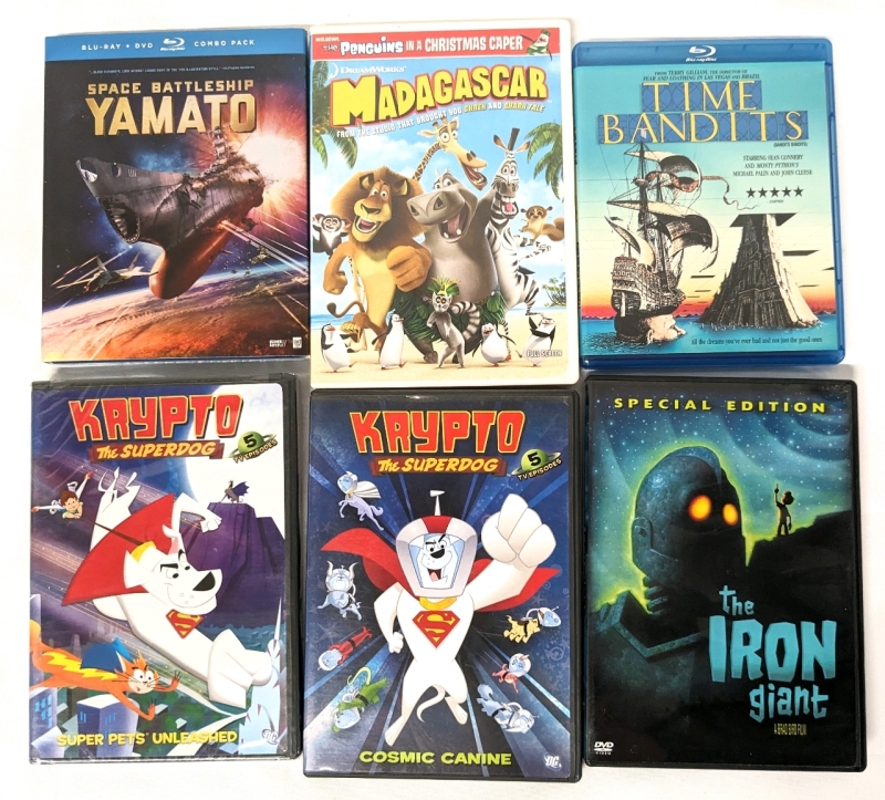 Assorted Cartoon, Anime + DVD & Blu-Ray Movies & Series (2 Sealed)
