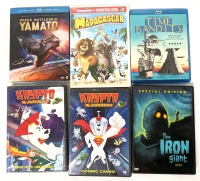 Assorted Cartoon, Anime + DVD & Blu-Ray Movies & Series (2 Sealed)