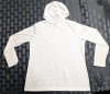 2 New Ladies 3XL Long-Sleeved Shirt : Hooded Moisture Wicking White & 1/4 Button Collared (Charcoal) - 3