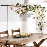 OSYIN Over The Table Rod Stand with Clamps, 46-82&rdquo;Length, Adjustable Metal Balloon Flower Arch Stand