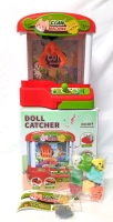 NEW DOLL CATCHER Mini Claw Game for Kids with Small Plush Prizes and Toy Coins