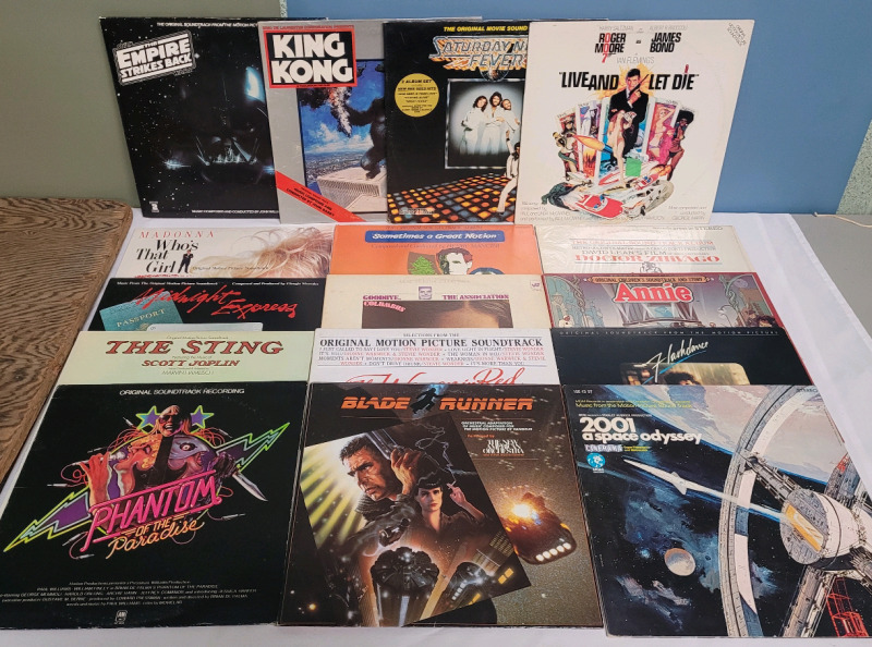 Movie Soundtrack Vinyl Records . 007 , Empire Strikes Back , King Kong plus more