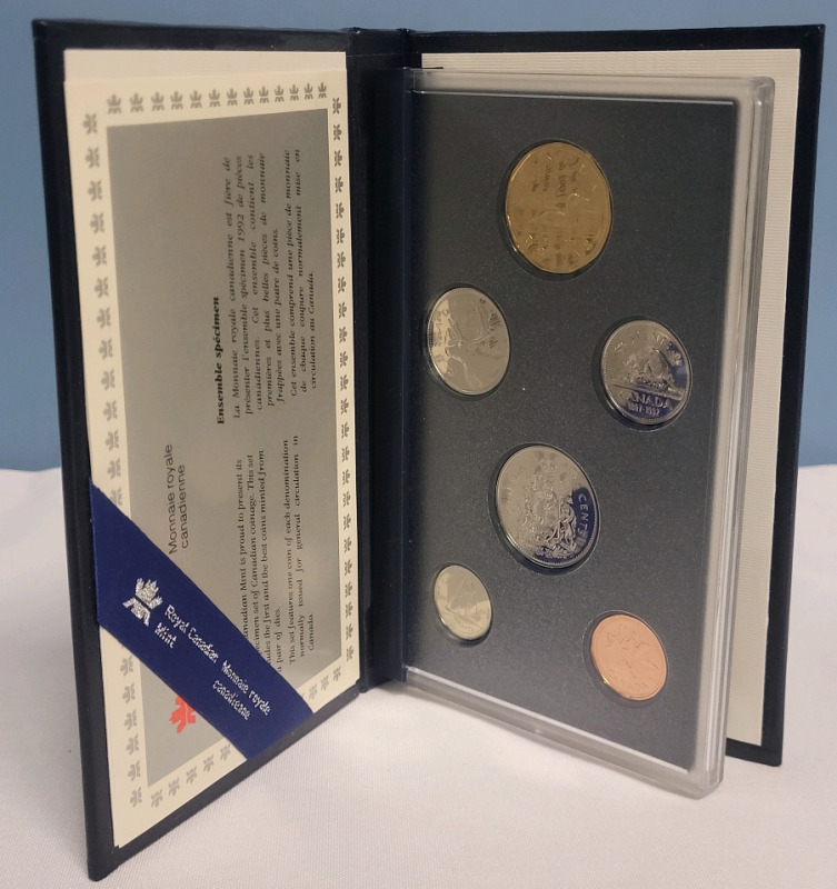 1992 (1867-) Canadian Uncirculated Coin Set in Case