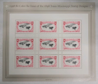 1998 US Postal ' Bi-Color Re-Issue of the 1898 Trans-Mississippi Stamp Designs .