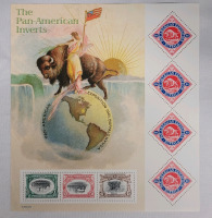 2000 US Postal ' The Pan-American Inverts Exposition 1901 ' Postage Stamp Sheet