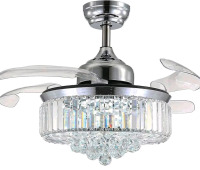 New - 36" Fandelier Chandelier with Fans Ceiling Fan with Lights .