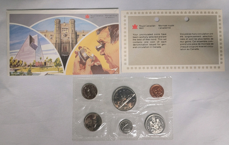 1984 Canadian Uncirculated Coin Set , Sealed
