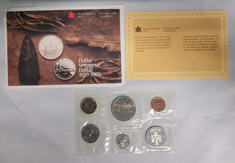 1985 Canadian Uncirculated Coin Set , Sealed