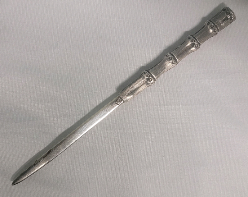 Vintage Mexico Sterling Silver Letter Opener . Measures 8 3/4" long . 40.6 grams