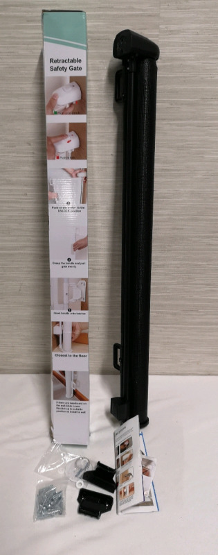 Like New Fijinhom Retractable Safety Gate - 35" Tall and 55" Long