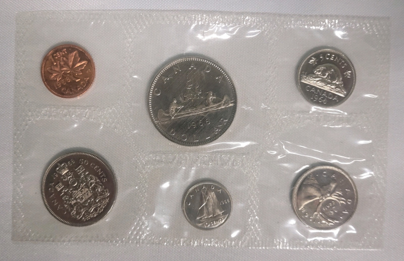 1968 Canadian Uncirculated Coin Set , Sealed