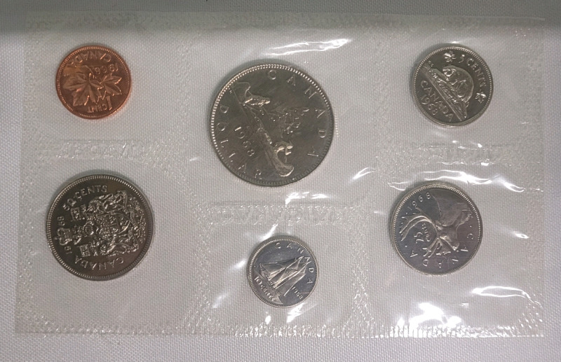 1968 Canadian Uncirculated Coin Set , Sealed