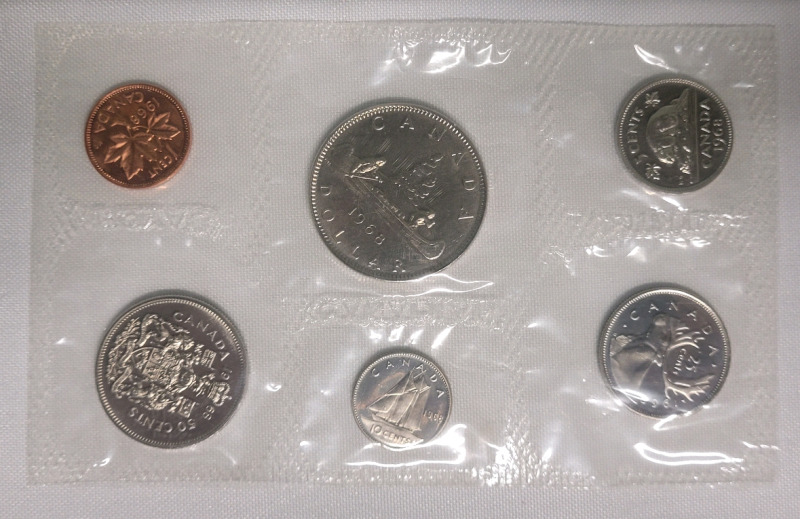 1968 Canadian Uncirculated Coin Set , Sealed