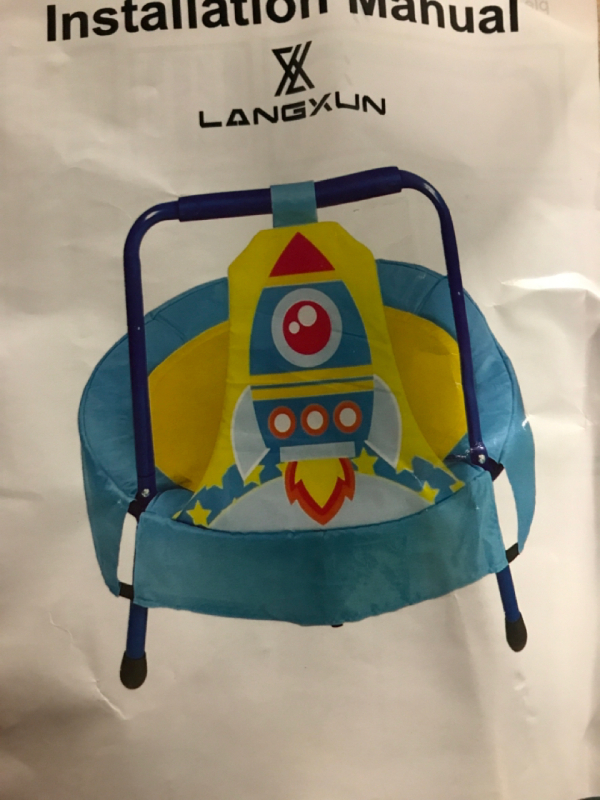 27 Inches LANGXUN Baby & Toddler Toys, Mini Toddler Trampoline