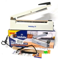 WALLABY 12" Impulse Bag Sealer : Compatible with Mylar Bags up to 8Mil