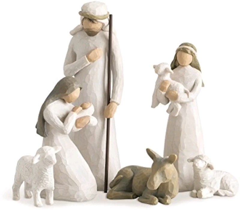 New Willow Tree Nativity, Sculpted Hand-Painted Nativity Figures, 6-Piece Set - 26005