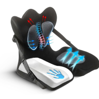 New Lifted Lumbar: Doctor-Developed Adjustable Back Seat Cushion for Chairs, Couch, Driving - Lumbar Support