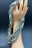 Chunky Silver Berry Vine Braided Statement Necklace - 4
