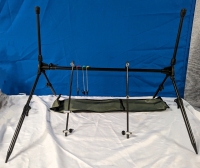 Lixada Adjustable Retractable Carp Fishing Rod Pod Stand - as is