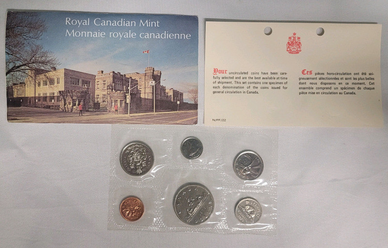 1976 Canadian Uncirculated Coin Set , Sealed