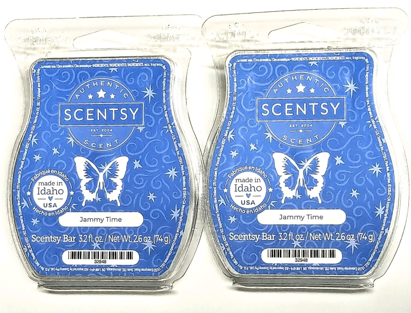 2 New SCENTSY BARS 74g ea (Jammy Time)