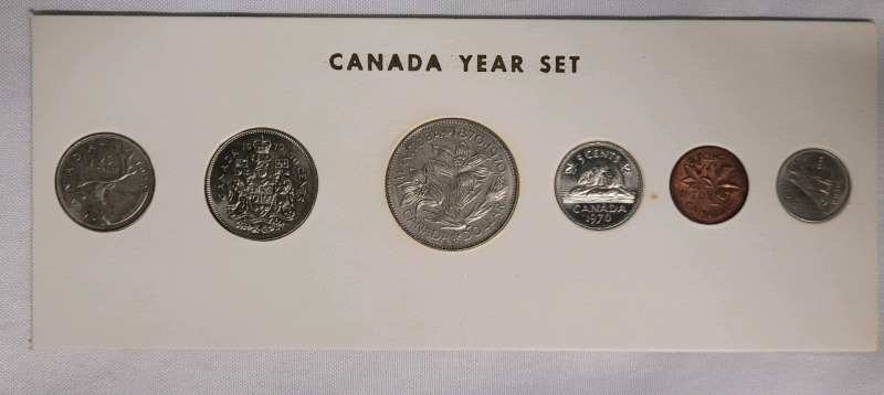 1970 (1870-) Canadian Manitoba Coin Set
