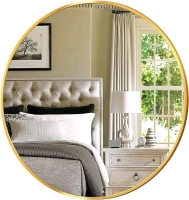 New ANTOK 20" Gold Round Mirror