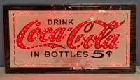 Coca-Cola High Intensity LED Wall Sign , measures 19"&times;10" . Working