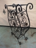 Black Metal 21 Bottle Wine Rack - 24"x9"x34" - 3